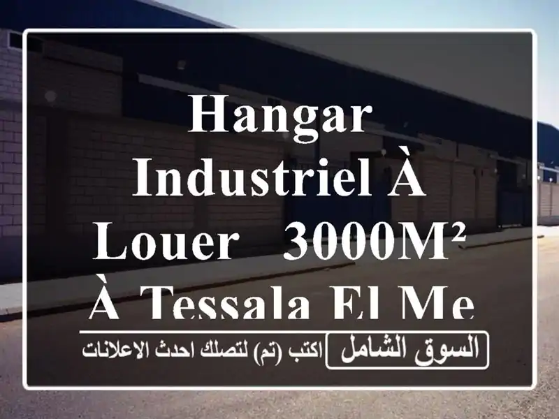 Hangar Industriel à Louer - 3000m² à Tessala El Merdja - Alger