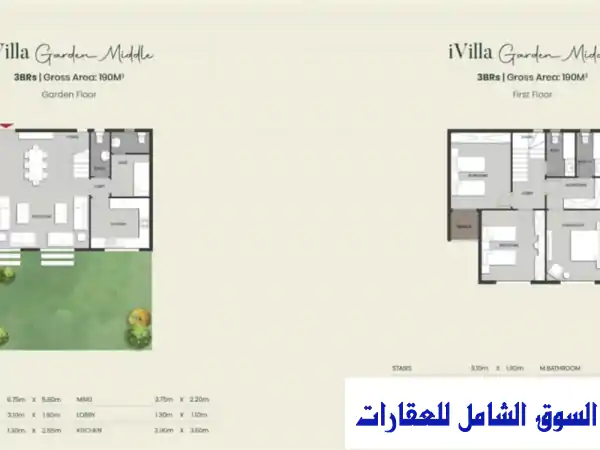 دوبلكس للبيع في آي فيلا جاردن - المرحلة الأولى - كمبوند إيفا ماونتن فيو، مدينة المستقبل - سعر لونج وتقسيط مميز!