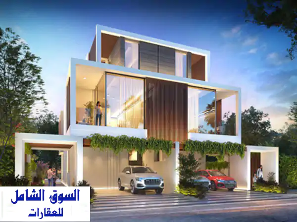 at the heart of damac hills 2 is park greens, luxurious modern villas that open out into a lush ...