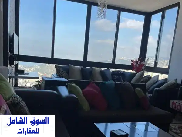 A 110m2 apartment having an open view  for sale in Mazraat Yachouh