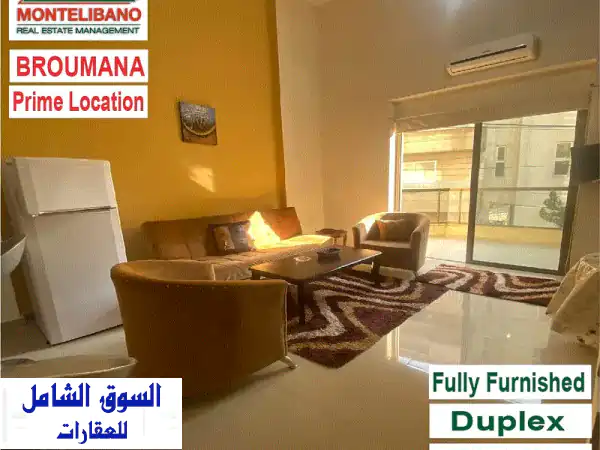 550$ Prime Location Fully Furnished Duplex Studio for rent in Broumana
