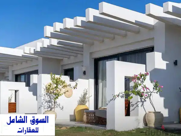 chalet 95 m for sale sea view Fully finished North Coast D Bay Compoundشالية 95...