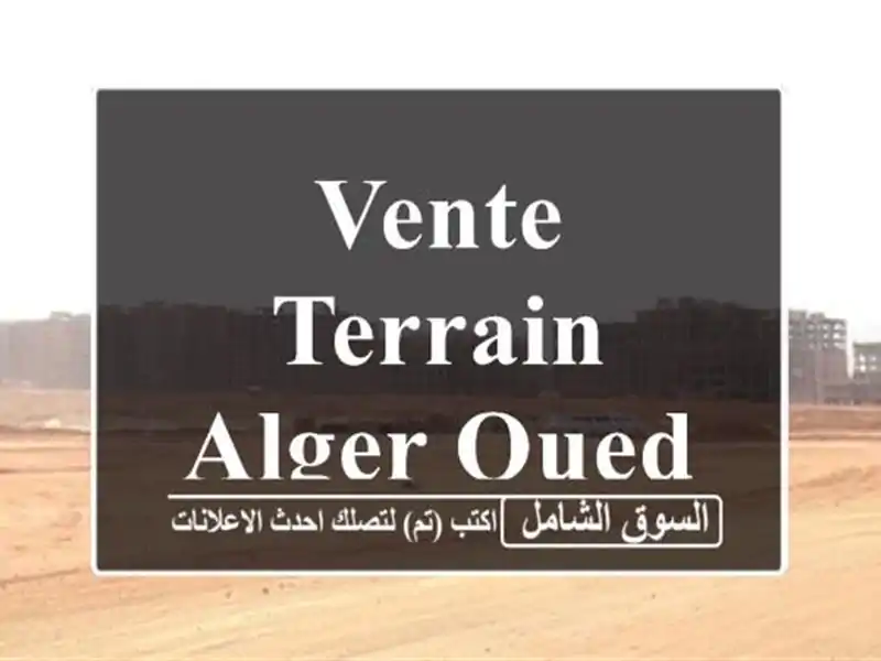 Vente Terrain Alger Oued smar