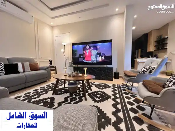 شقة للايجار في الرياض حي الملقا مفروشة جديدة