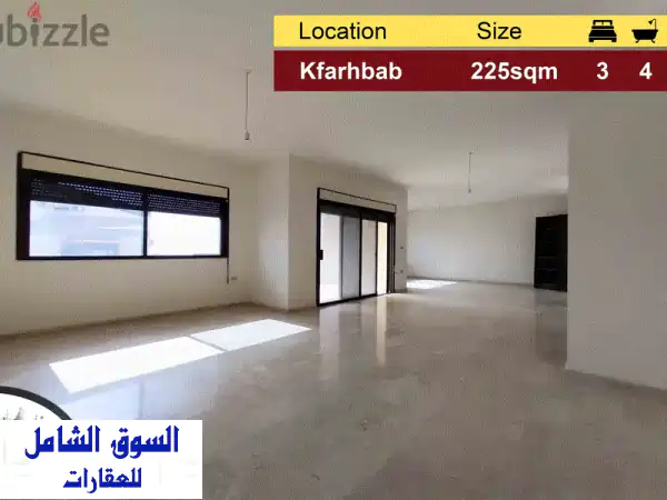 Kfarhbab 225m2  Well Maintained  Flat  Luxury  IV