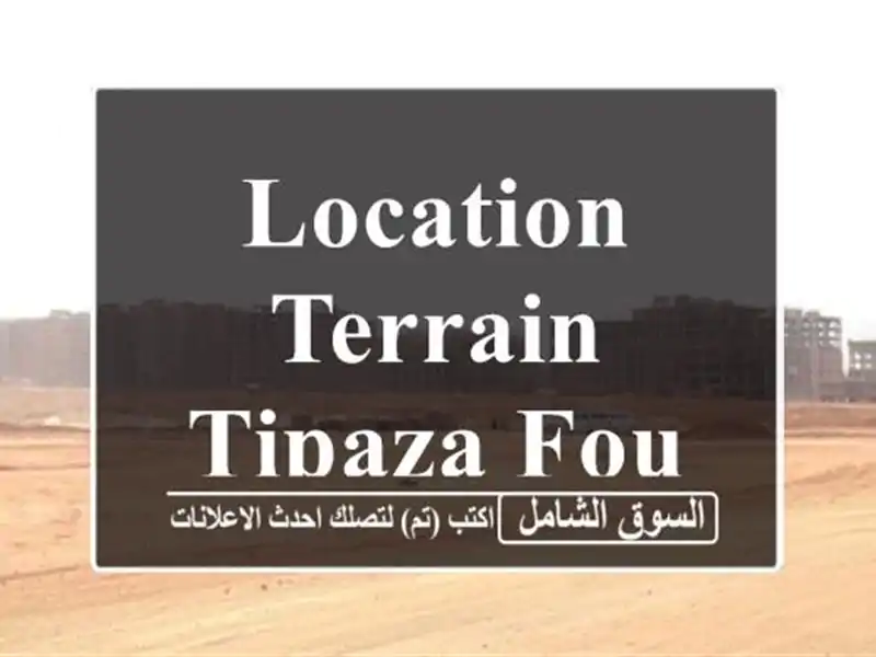 Location Terrain Tipaza Fouka