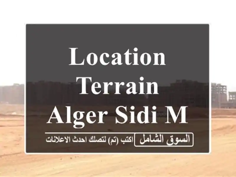 Location Terrain Alger Sidi moussa