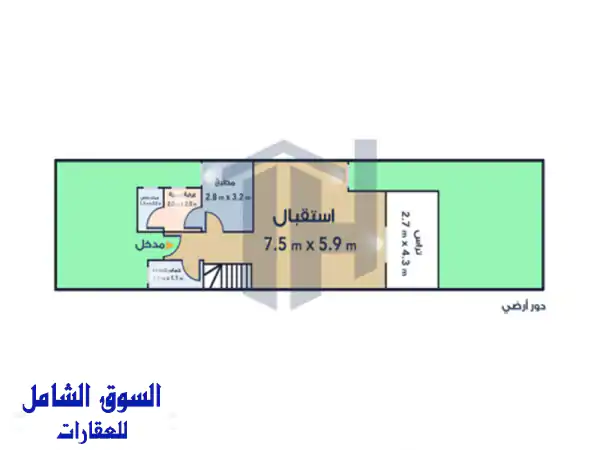 تاون هاوس لاعادة البيع215م + 90 جاردن (garden park )...