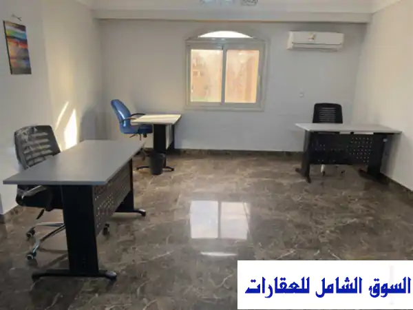 مكتب مفروش فندقي | إيجار شامل بأرض الجولف مدينة نصر...
