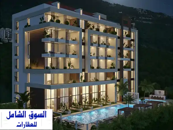 شاليه فاخر للبيع في جونيه بمسبح خاص | تقسيط مريح لـ 5 سنوات | 80م²