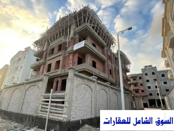 فرصة العمر: بيت فخم ناصية للبيع بدمياط الجديدة - أول مطل صلاح سالم، جوار جامعة حورس | استثمار ومسكن بمساحة 1150م²
