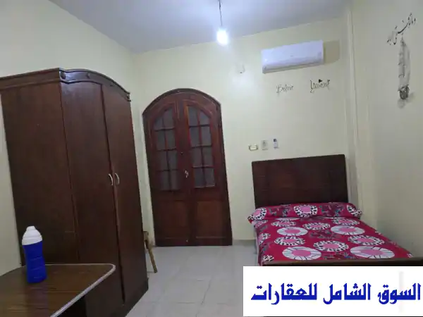سكن طالبات فاخر ومريح! 🏠 غرفة مكيفة مفروشة بالكامل بجوار جامعة الزقازيق (الشرقية) - أمان وراحة تامة