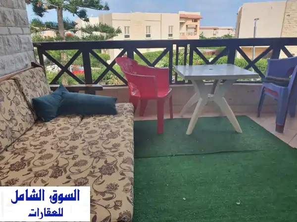 شاليه للبيع بقرية نيس الساحل الشمالي: دور أول...