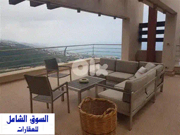فيلا فاخرة للإيجار في عمشيت: 700م² إطلالة بانورامية ساحرة على البحر والجبل - قرب جبيل والبترون