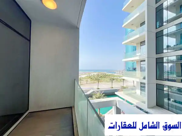شقة الأحلام للإيجار في هاربور رو المنامة | إطلالة بحرية خلابة | 1 غرفة نوم بسعر 375 دينار بحريني شامل.