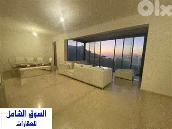 فيلا دوبلكس فاخرة ومفروشة بالكامل للبيع في ريفون كسروان | جاهزة للسكن الفوري بإطلالة ساحرة