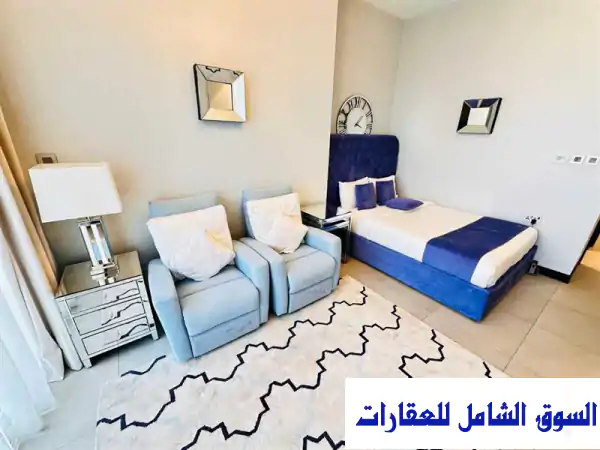 استوديو فاخر للإيجار في الجفير، البحرين: إطلالة بحر ومسبح، مفروش بالكامل وشامل بـ 300 د.ب!