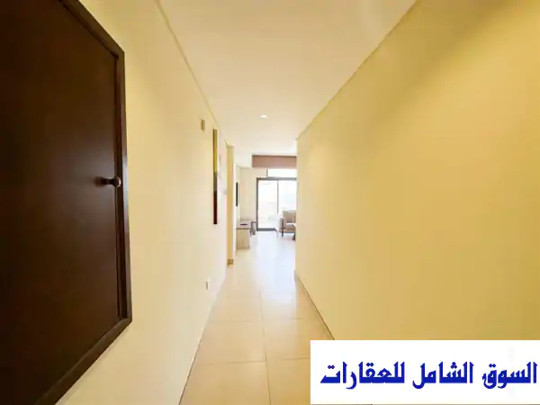 ✨ شهر مجانًا! شقة مفروشة فاخرة غرفتي نوم للايجار في البرهامة، البحرين | إيجار شامل EWA، مسبح خاص، موقف سيارات | عرض حصري!