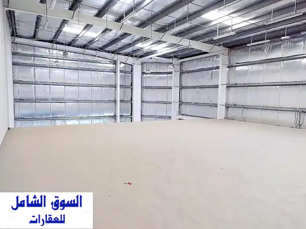 استأجر مستودع/ورشة عمل جديد بالحد 380م² - 950 د.ب | موقع مثالي بالبحرين
