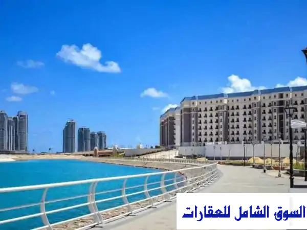 شقة فاخرة للإيجار بالعلمين الجديدة - الحي اللاتيني...