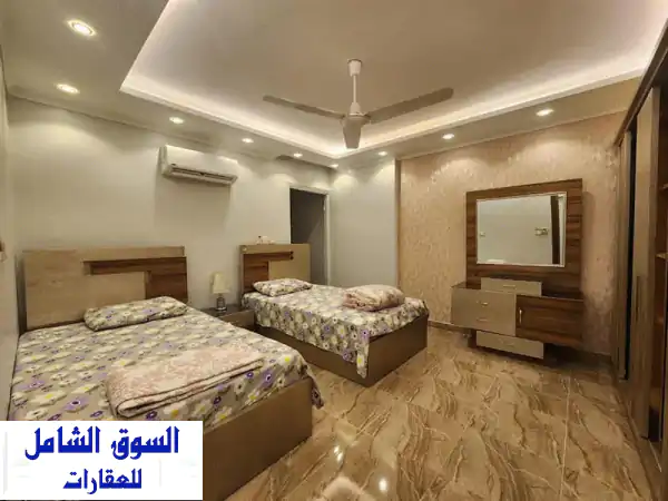 شقة مفروشة لوكس للايجار اليومي والشهري بالمهندسين | قلب شارع شهاب الرئيسي 💎
