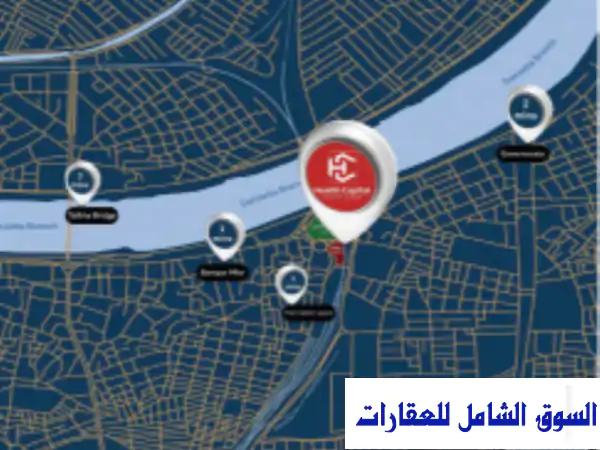 مكتب إداري للبيع بتقسيط مريح | Health Capital المنصورة - ميدان الهابي لاند