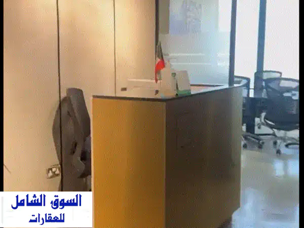 مكتب فاخر 80م للإيجار بالعاصمة شرق | برج راقي...
