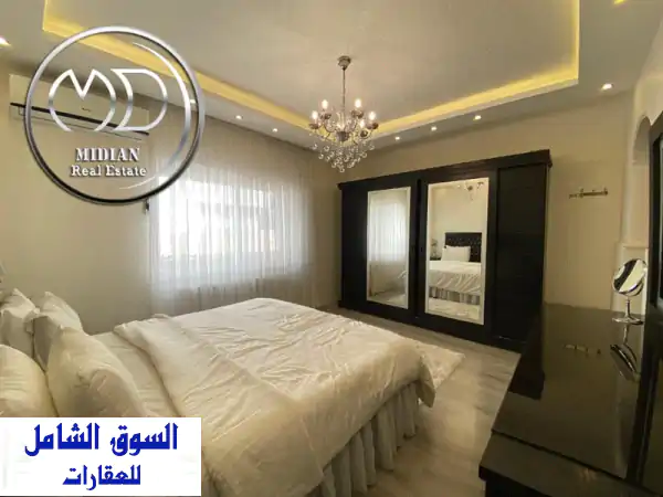 شقة مفروشة فاخرة للإيجار بأم السماق | 210م، 3 نوم، إطلالة ساحرة (7057)