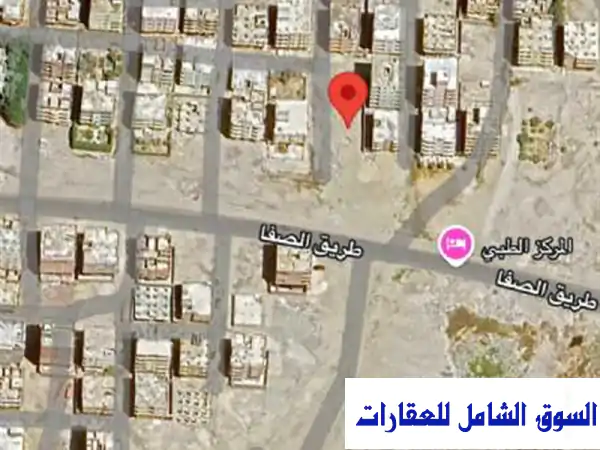 ارض في الصفا على الشارع الاسفلت 225 متر للبيع حي عتاقة السويس