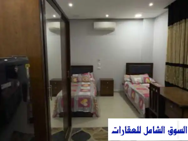 استوديو مفروش ومكيف للإيجار بالحي الأول 6 أكتوبر...
