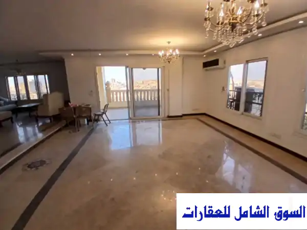 شقة فخمة للإيجار نصف مفروش 300م بقلب مصر الجديدة -...