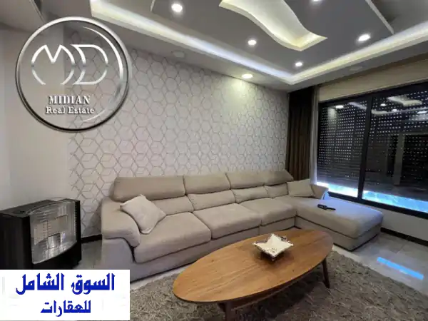 شقة مفروشة فاخرة للإيجار بالشميساني 125م | تصميم فندقي عصري (رقم 7257)
