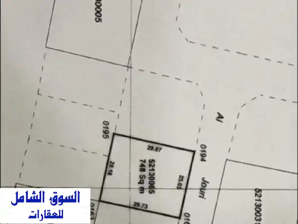 فرصة لا تعوض! أرض سكنية للبيع في اللقطة 748م على...