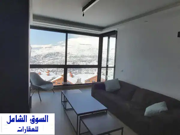 شاليه للبيع بالزعرور 2 نوم | إطلالة جبل صنين بانورامية...