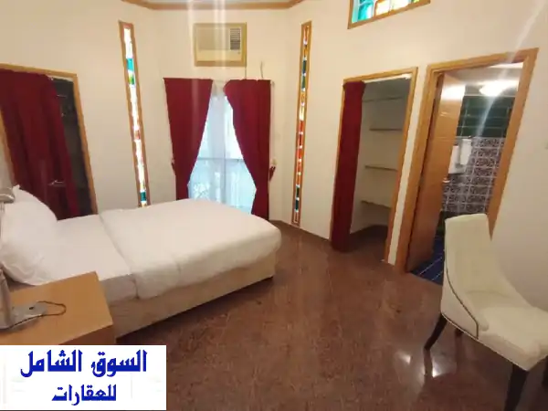 شقة غرفة وصالة مفروشة حديثاً بمسقط | إيجار شهري...