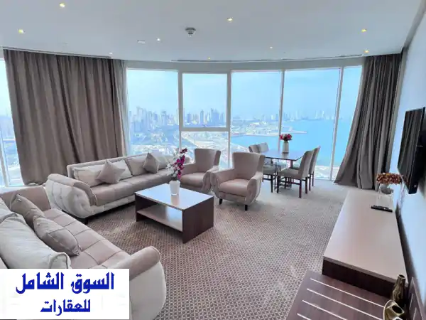 شقة مفروشة فاخرة للإيجار بالسالمية - إطلالة...