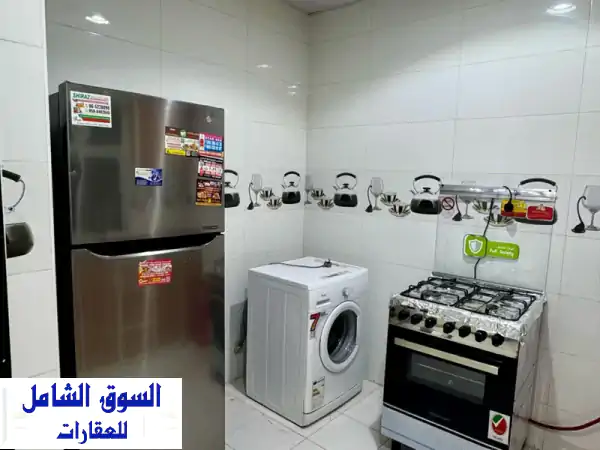 إيجار شهري مميز: غرفة وصالة مفروشة بالكامل...