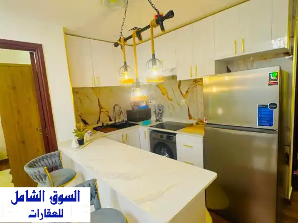 شقة أحلامك للبيع: غرفتين وصالة فاخرة | مفروشة بالكامل بأبراج مرموقة | جاهزة للانتقال فوراً بسعر 480