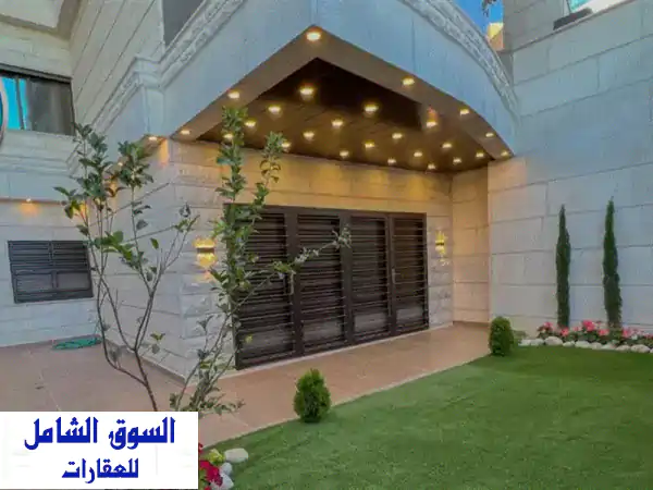 شقة شبه أرضي فاخرة للبيع بأم السماق: 160م مع حديقة...