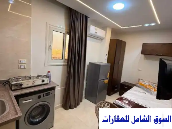 استوديو مفروش فاخر للإيجار في 6 أكتوبر - الحي...
