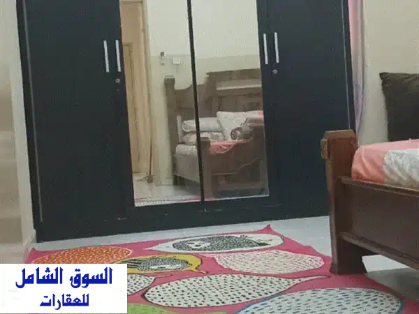 بدون عمولة شقة مفروشه غرفة وصالة في الراشدية 1 جنب...