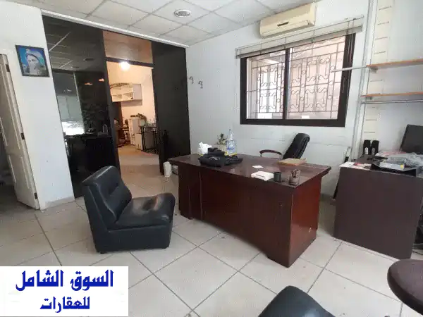 Ground floor Furnished office + 120 sqm for rent in Jal el dib