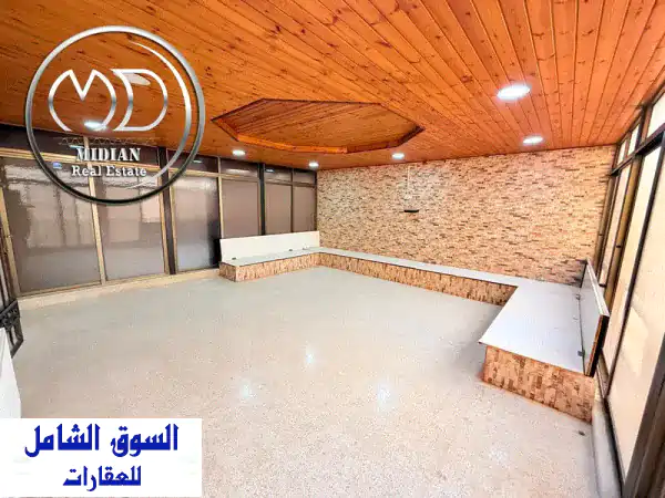 شقة شبه ارضي للبيع ضاحية الرشيد مساحة 170 م مع ترس 60...