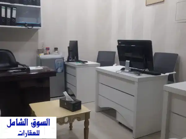 للإيجار السنوي في الرميلة 1 مكتب مجهز بالكامل...