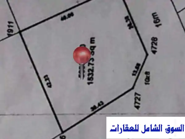 للبيع ارض فضاء 1200 م في الريان الجديد