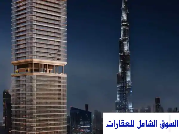 شقة فاخرة للبيع دبي: غرفة وصالة مفروشة بقلب...