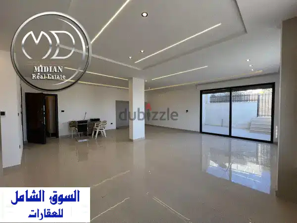 شقة دوبلكس شبه ارضي جديدة للبيع الظهير مساحة 250 م 4 نوم