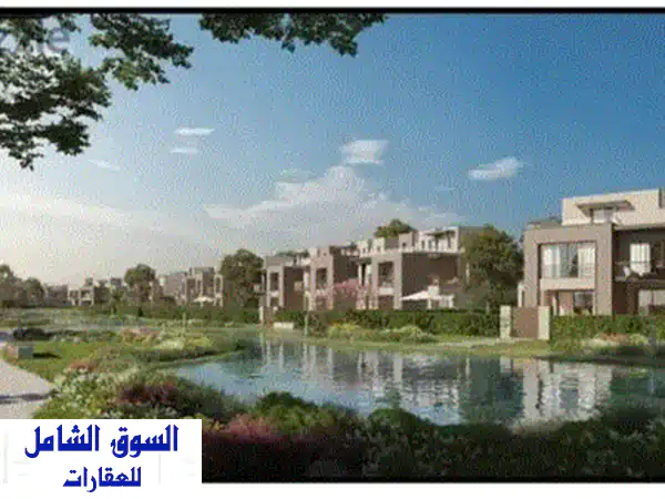 شقة غرفتين بحريّة فاخرة ١١٣م² في كمبوند Garden Lakes - الشيخ زايد (استلام ٢٠٢٦)