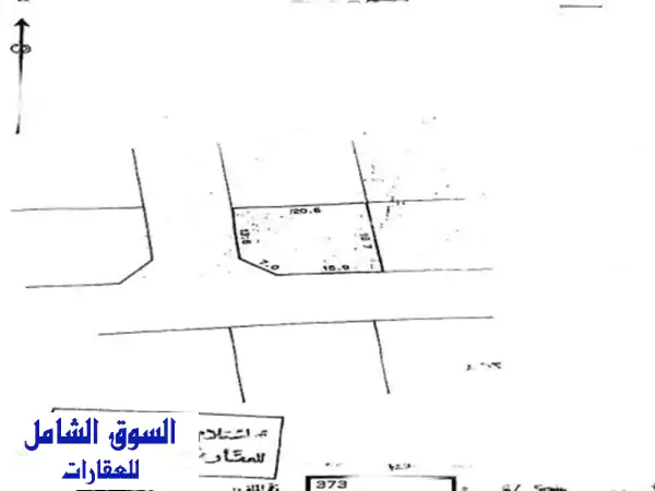 فرصة ذهبية! أرض زاوية في منطقة مقابة الراقية - 373 متر مربع - سعر مميز!