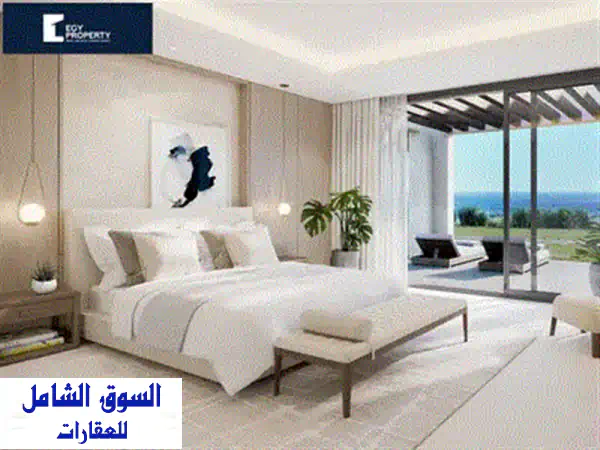 شاليه فاخر للبيع في أرقى مناطق الساحل الشمالي - Almaza Bay - فرصة ذهبية!